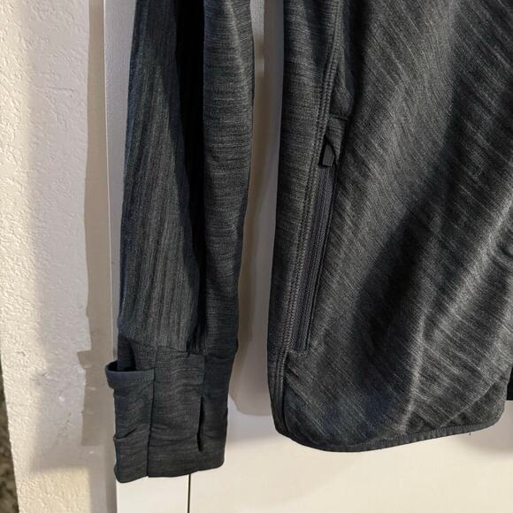 Icebreaker FLAWED Full Zip Merino Wool Blend Jacket Size Medium Charcoal Gray - Picture 4 of 9